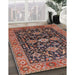 Machine Washable Industrial Modern Camel Brown Rug in a Family Room, wshurb751
