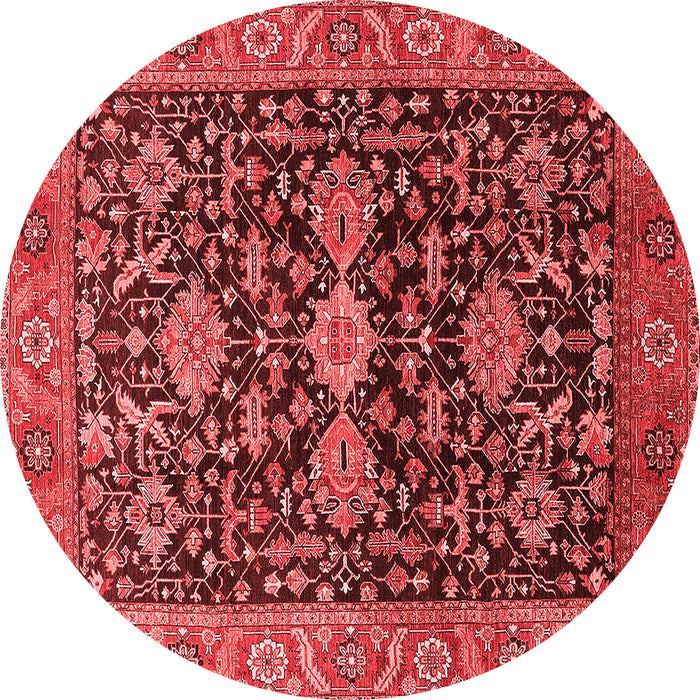 Machine Washable Oriental Red Industrial Rug, wshurb751red