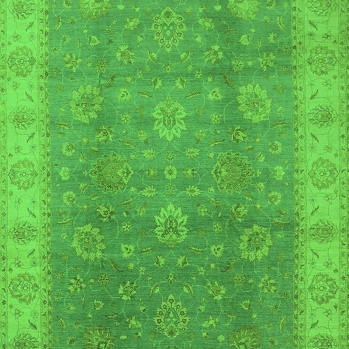 Oriental Green Traditional Rug, urb752grn