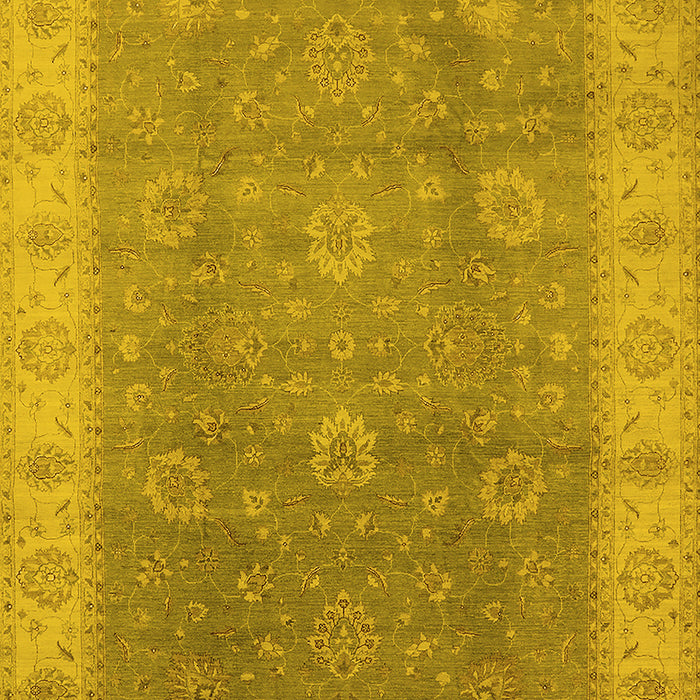 Oriental Yellow Traditional Rug, urb752yw