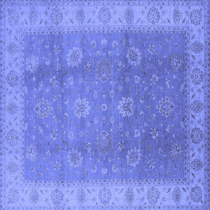 Square Oriental Blue Traditional Rug, urb752blu