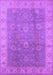 Machine Washable Oriental Purple Traditional Area Rugs, wshurb752pur