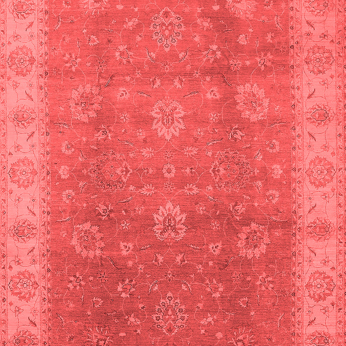 Machine Washable Oriental Red Traditional Rug, wshurb752red