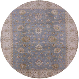Round Machine Washable Industrial Modern Rose Dust Purple Rug, wshurb752