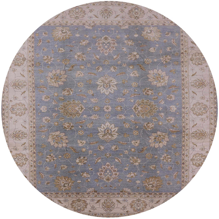 Round Machine Washable Industrial Modern Rose Dust Purple Rug, wshurb752