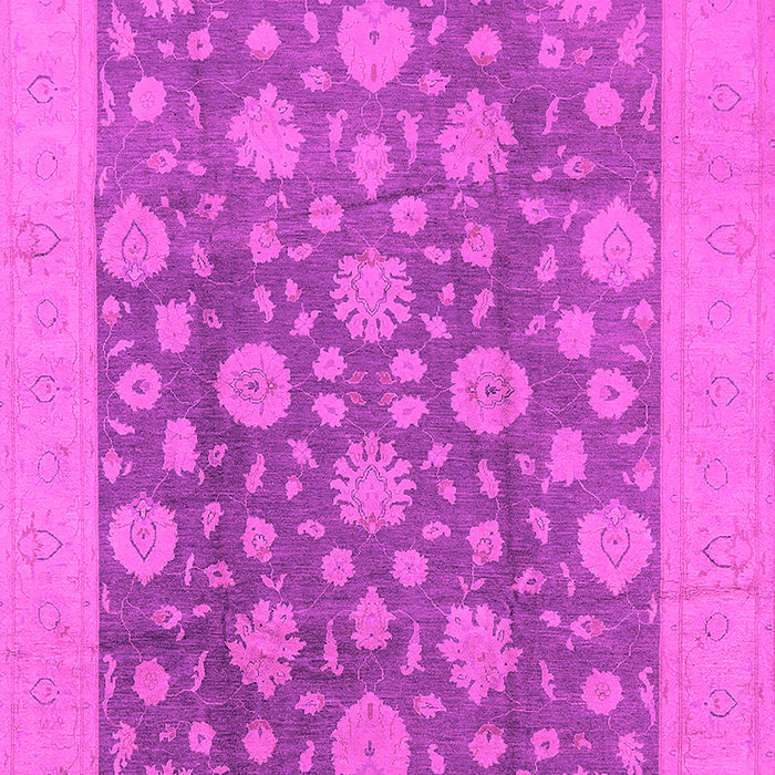 Machine Washable Oriental Pink Traditional Rug, wshurb753pnk