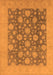 Machine Washable Oriental Orange Traditional Area Rugs, wshurb753org