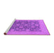 Sideview of Machine Washable Oriental Purple Traditional Area Rugs, wshurb753pur