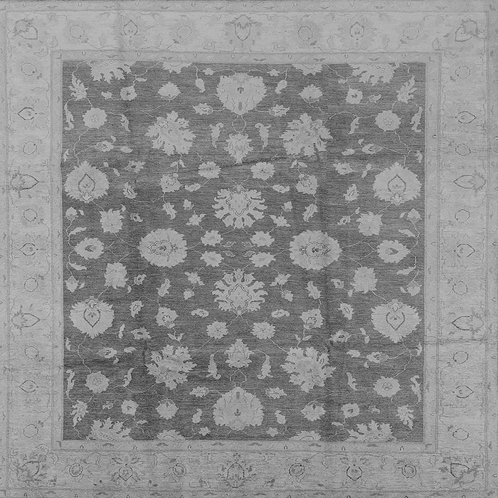 Square Oriental Gray Traditional Rug, urb753gry