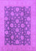 Machine Washable Oriental Purple Traditional Area Rugs, wshurb753pur