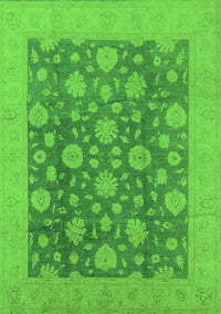 Oriental Green Traditional Rug, urb753grn