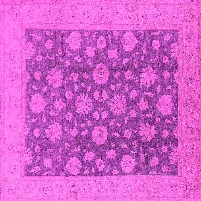 Square Oriental Pink Traditional Rug, urb753pnk