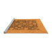 Sideview of Machine Washable Oriental Orange Traditional Area Rugs, wshurb753org