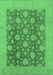 Oriental Emerald Green Traditional Rug, urb753emgrn
