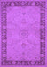 Machine Washable Oriental Purple Traditional Area Rugs, wshurb754pur