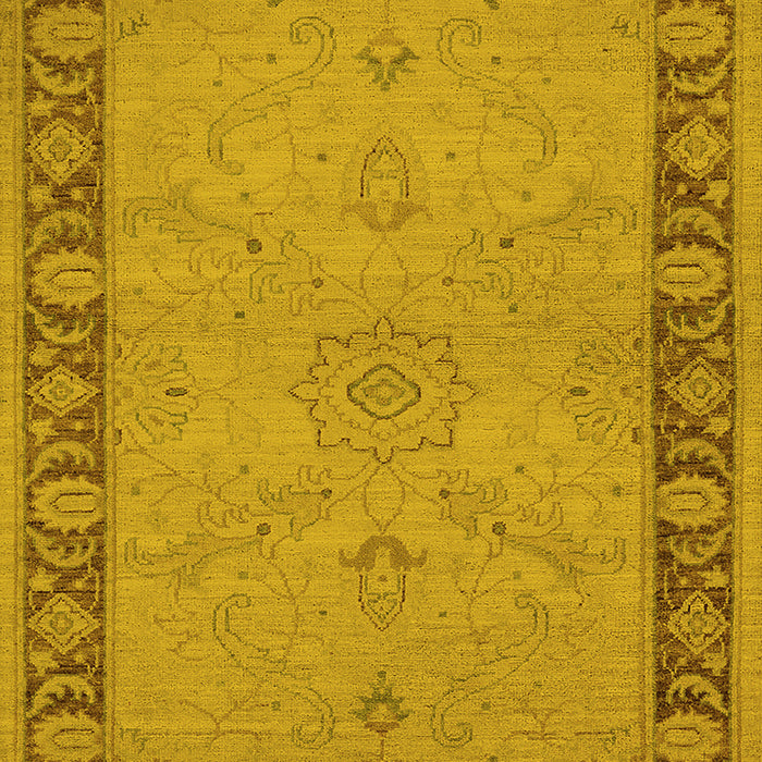 Oriental Yellow Traditional Rug, urb754yw