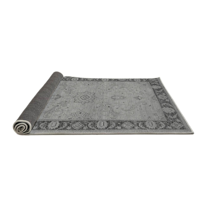 Sideview of Oriental Gray Traditional Rug, urb754gry