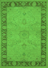 Oriental Green Traditional Rug, urb754grn