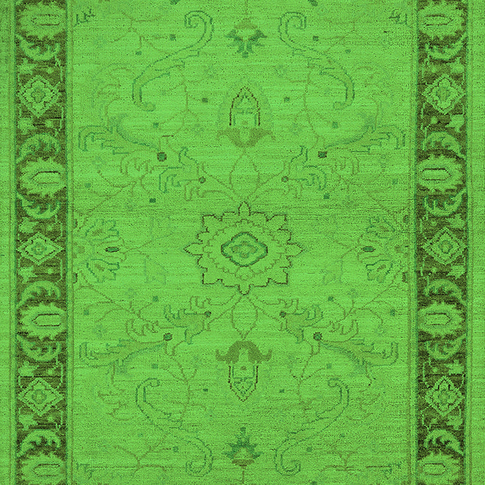 Oriental Green Traditional Rug, urb754grn