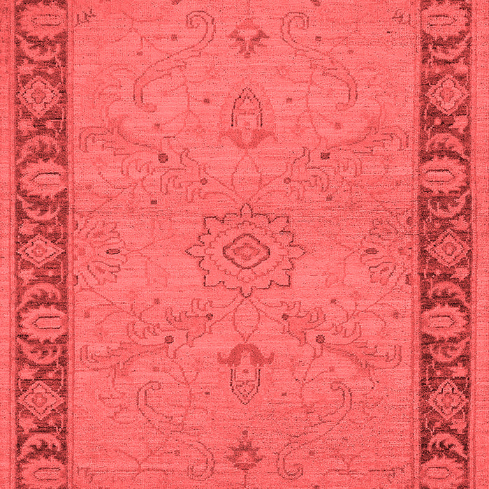 Machine Washable Oriental Red Traditional Rug, wshurb754red