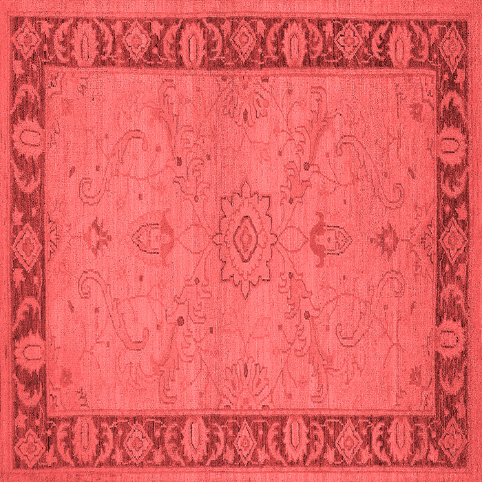 Machine Washable Oriental Red Traditional Rug, wshurb754red
