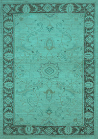 Oriental Turquoise Traditional Rug, urb754turq
