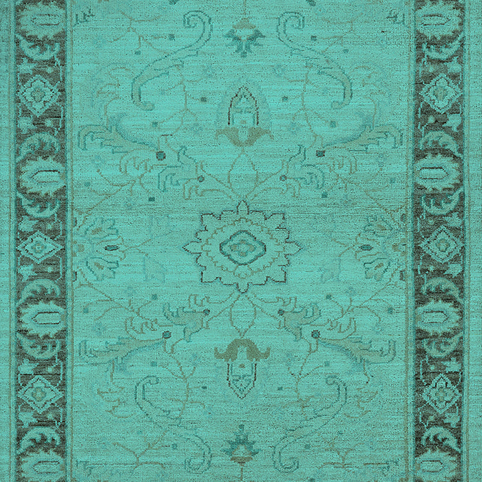 Oriental Turquoise Traditional Rug, urb754turq