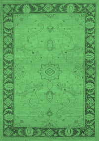 Oriental Emerald Green Traditional Rug, urb754emgrn