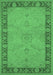 Oriental Emerald Green Traditional Rug, urb754emgrn
