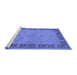 Sideview of Machine Washable Oriental Blue Traditional Rug, wshurb754blu