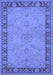 Oriental Blue Traditional Rug, urb754blu