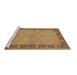 Sideview of Machine Washable Oriental Brown Traditional Rug, wshurb754brn