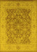 Oriental Yellow Traditional Rug, urb755yw