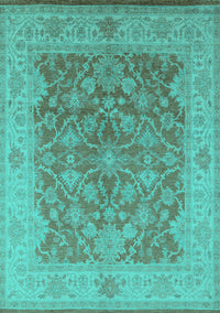 Oriental Turquoise Traditional Rug, urb755turq