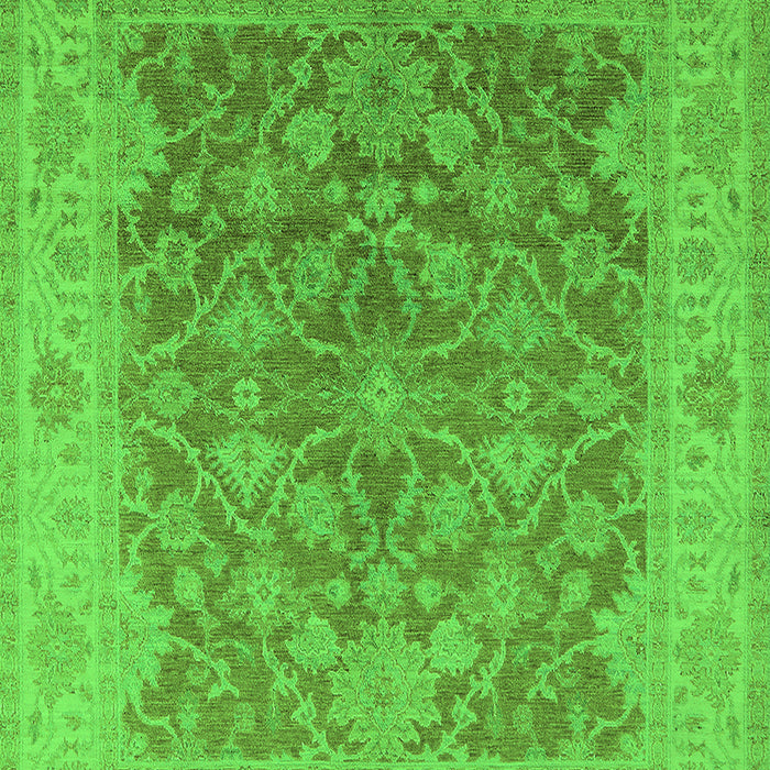 Oriental Green Traditional Rug, urb755grn