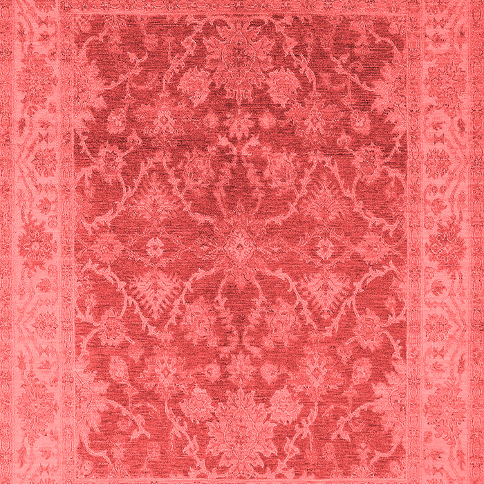 Machine Washable Oriental Red Traditional Rug, wshurb755red