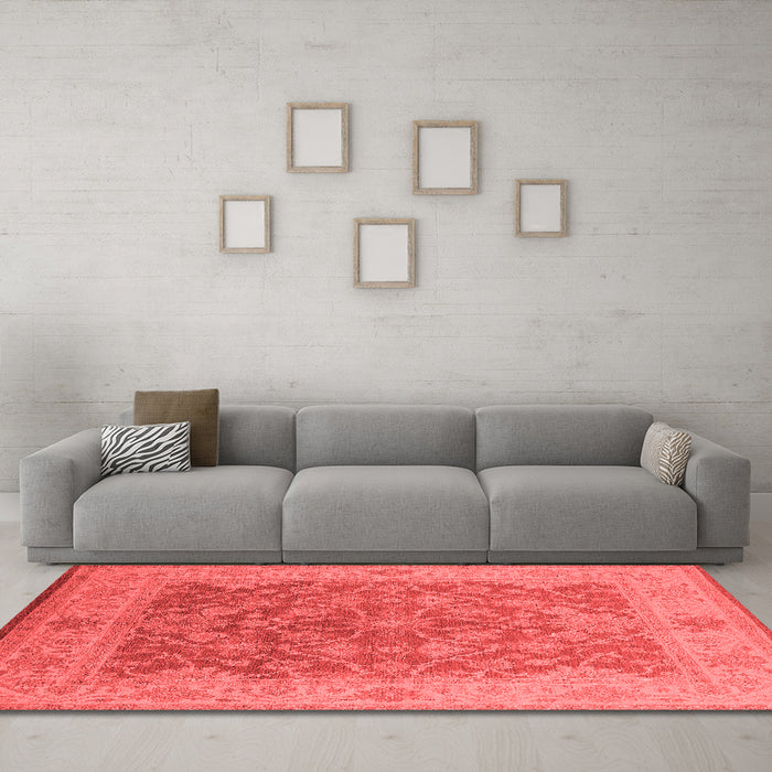 Traditional Red Washable Rugs