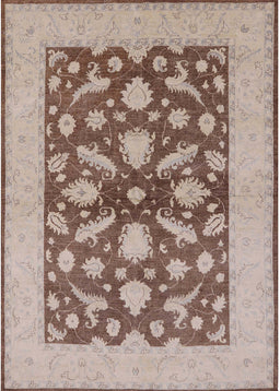 Machine Washable Industrial Modern Sienna Brown Rug, wshurb756