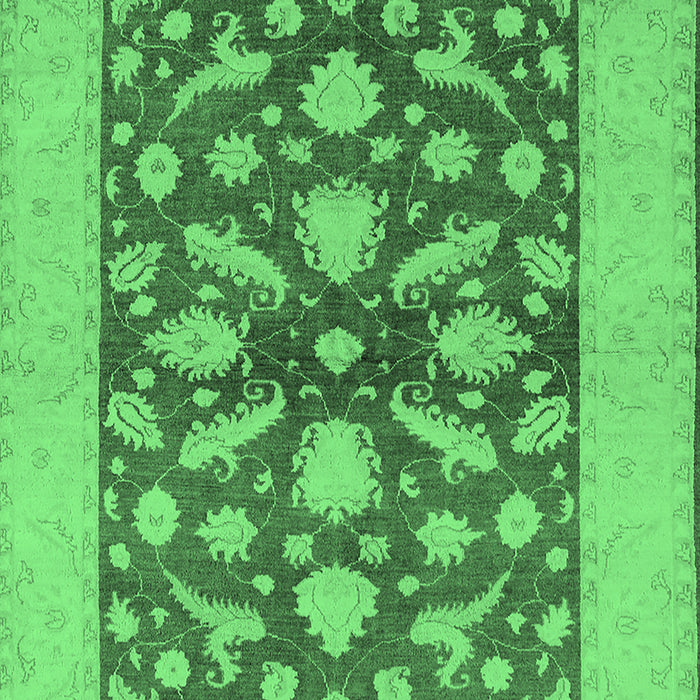 Oriental Emerald Green Traditional Rug, urb756emgrn