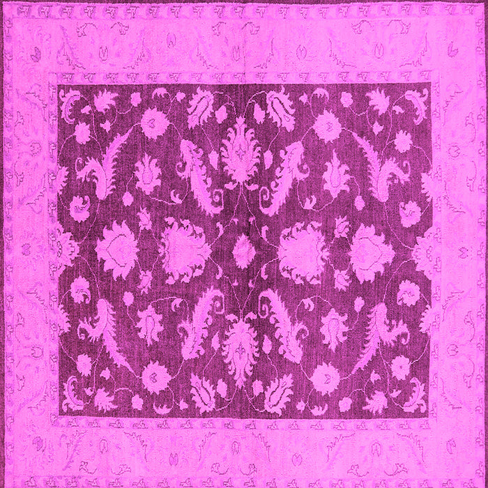 Square Oriental Pink Traditional Rug, urb756pnk