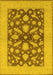 Oriental Yellow Traditional Rug, urb756yw
