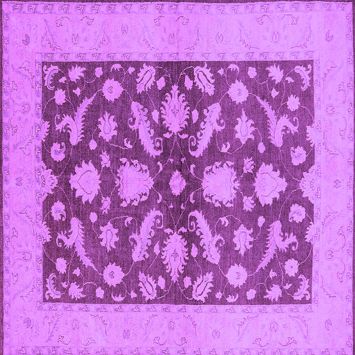 Square Oriental Purple Traditional Rug, urb756pur