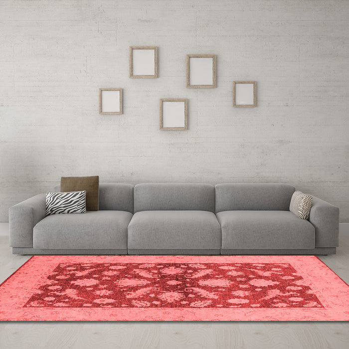 Traditional Red Washable Rugs
