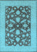 Oriental Light Blue Traditional Rug, urb756lblu