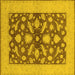 Square Oriental Yellow Traditional Rug, urb756yw