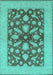 Oriental Turquoise Traditional Rug, urb756turq