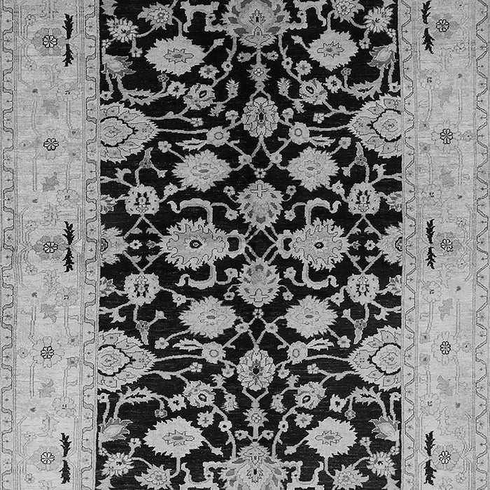 Machine Washable Oriental Gray Traditional Rug, wshurb757gry