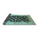 Sideview of Oriental Light Blue Traditional Rug, urb757lblu