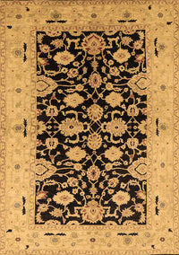 Oriental Brown Traditional Rug, urb757brn