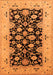 Machine Washable Oriental Orange Traditional Area Rugs, wshurb757org